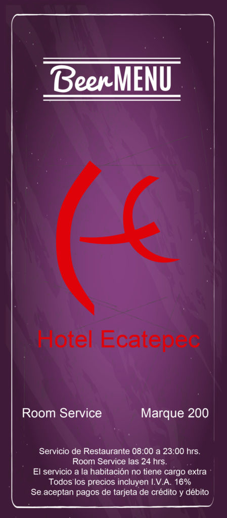 MENU hotel ecatepec